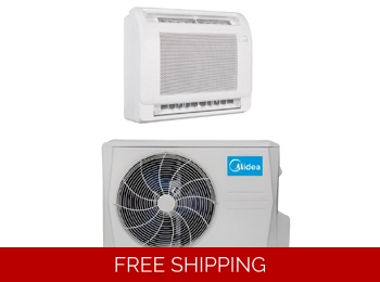 Midea 12K-Btu 24.7 SEER2 Console Mini Split Heat Pump (-13°F) E-Star: 12.7 EER/11 HSPF (R454B)